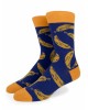 Pournara's blue socks with bananas POURNARA FASHION Socks