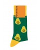 Pournara Fashion men's socks green with avocado POURNARA FASHION Socks