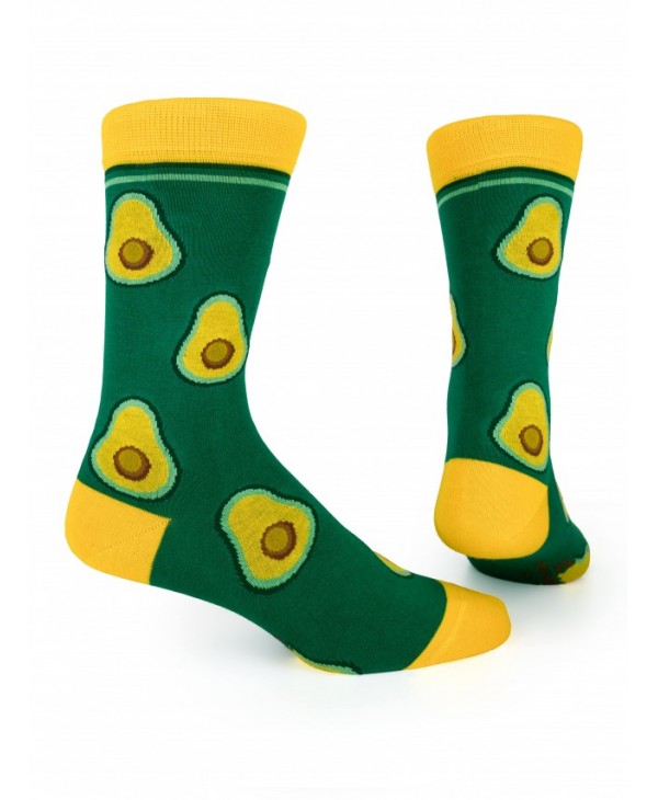 Pournara Fashion κάλτσα ανδρίκη πράσινη με αβοκάντο  ΚΑΛΤΣΕΣ POURNARA FASHION