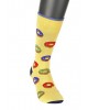 Ανδρικες Καλτσες - Pournara Fashion κάλτσα ανδρίκη κιτρινη με πολύχρωμα ντόνατς ΚΑΛΤΣΕΣ POURNARA FASHION