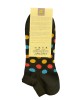 Pournara men's sosonaki on a black base with colorful polka dots POURNARA FASHION Socks