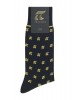 Pournara Fashion κάλτσα ανδρίκη μαύρη με το λογότυπο της εταιρείας σε χρώμα μπεζ  ΚΑΛΤΣΕΣ POURNARA FASHION