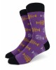 Fashion sock Purnara purple with colored herringbones POURNARA FASHION Socks