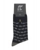 Μοντέρνα κάλτσα της Πουρνάρα μαύρη με λευκό συρματόπλεγμα  ΚΑΛΤΣΕΣ POURNARA FASHION