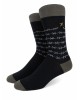 Μοντέρνα κάλτσα της Πουρνάρα μαύρη με λευκό συρματόπλεγμα  ΚΑΛΤΣΕΣ POURNARA FASHION
