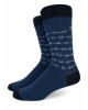 Κάλτσα μοντερνα της Πουρνάρα μπλε με λευκό συρματόπλεγμα  ΚΑΛΤΣΕΣ POURNARA FASHION