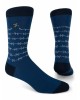 Κάλτσα μοντερνα της Πουρνάρα μπλε με λευκό συρματόπλεγμα  ΚΑΛΤΣΕΣ POURNARA FASHION