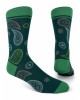 Κάλτσα μοντέρνα πράσινη με χρωματιστά λαχούρια  ΚΑΛΤΣΕΣ POURNARA FASHION