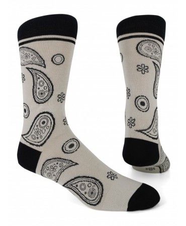Ecru sock Pournara with gray laces