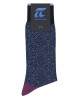 Blue socks with geometric shapes in light blue by Pournara POURNARA FASHION Socks