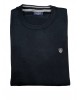 Ανδρικό μπλουζάκι λαιμόκοψη σε χρώμα μαύρο μονόχρωμο 100% cotton ΛΑΙΜΟΚΟΨΗ