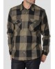 PreEnd Plaid Beige Shirts with Black and Two Pockets JACKET