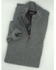 Lupetto Blouse with Zipper in Gray Cotton Color 100% Pree End POLO ZIP LONG SLEEVE