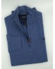 Lock with Zipper in Blue Cotton Color 100% Pree End POLO ZIP LONG SLEEVE