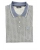 Polo shirt for men with a pocket in a light blue base with a blue small pattern SHORT SLEEVE POLO 