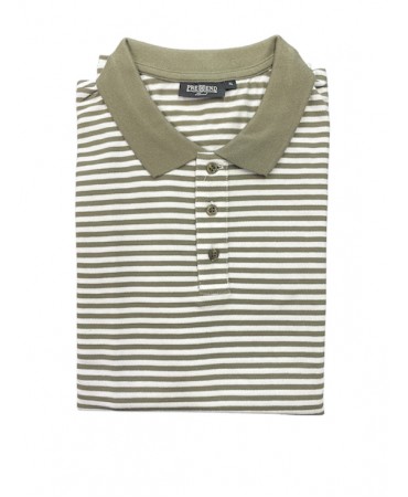 Men's T-shirt with short sleeves on a white base with an oil stripe by PreEnd