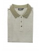 Men's T-shirt with short sleeves on a white base with an oil stripe by PreEnd SHORT SLEEVE POLO 