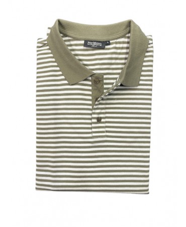 Men's T-shirt with short sleeves on a white base with an oil stripe by PreEnd