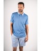 Men's polo shirt with a pocket in an open raff color SHORT SLEEVE POLO 