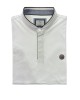 Men's t-shirt summer mao collar white with black trim SHORT SLEEVE POLO 