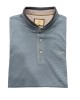Side Effect mao t-shirt in petrol color with raff trims SHORT SLEEVE POLO 