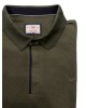 Side Effect men's 100% cotton polo shirt in cypress color with blue trim SHORT SLEEVE POLO 