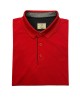 Side Effect men's t-shirt in red color with special placket in raff color SHORT SLEEVE POLO 