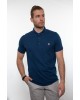 Side Effect men's polo shirt in a light blue base with a brown small design SHORT SLEEVE POLO 