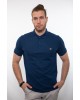 Side Effect men's polo shirt in a light blue base with a brown small design SHORT SLEEVE POLO 