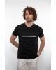 Side Effect T-shirt with embossed print in black and gray T-shirts 