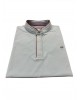 Mao t-shirt for men in siel color with brown details SHORT SLEEVE POLO 