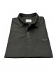 Μαύρο μπλουζάκι ανδρικό πόλο με ιδιαίτερη στιβαρή πλέξη ΠΟΛΟ ΚΟΥΜΠΙ ΚΟΝΤΟ ΜΑΝΙΚΙ