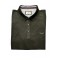 Black men's polo shirt with special relief on the placket