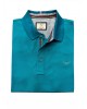 T-shirt with a summer collar in petrol color with special finishes SHORT SLEEVE POLO 