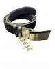 Best double sided leather belt black with blue BELTS
