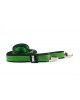 Black suspenders for men with fluo green stripes CUFF  BRACES