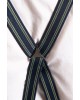 Special Lord straps in blue base with green stripe by Cuffup CUFF  BRACES