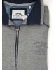 Meantime Sweatshirt Cardigan with Zipper and Side Pockets in Gray Color JACKETS