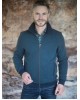 Petrol Cardigan with Miniature Meantime with Blue Finishes and Side Pockets with Zippers