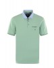 Haio polo with pocket and shirt collar in bright green color SHORT SLEEVE POLO 