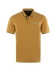 Polo Hajo Short Sleeve in Ocher Color with Pocket and Special Finishes SHORT SLEEVE POLO 