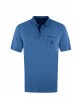 Hajo Polo T-Shirt in Light Blue with Cotton Pocket 100% SHORT SLEEVE POLO 