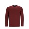 Burgundy t-shirt with a round neck without elastics on the sleeves