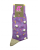 Sock with golf balls in purple base Pournara Fashion POURNARA FASHION Socks