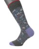Pournara Socks in Gray Base with Asymmetrical Designs in Different Colors POURNARA FASHION Socks