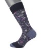 Socks DESIGN SOCKS POURNARA in Blue Base with Asymmetric Designs in Different Colors POURNARA FASHION Socks