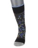 Socks DESIGN SOCKS POURNARA in Black Base with Asymmetric Designs in Different Colors POURNARA FASHION Socks
