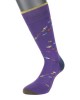 POURNARA FASHION Socks in Purple Base with Colorful Fish POURNARA FASHION Socks