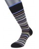 Pournara Socks on a Black Base with Ruff, Bordeaux, Beige and Brown Stripes POURNARA FASHION Socks