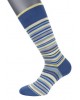 Pournara Socks on Raf Base with Rouge, Beige and Yellow Stripes POURNARA FASHION Socks